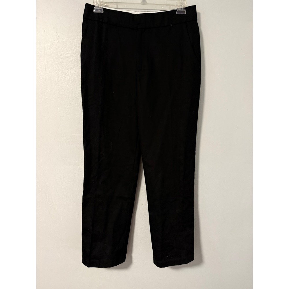 Edikted Black Cotton Heavyweight Twill Trousers S12637 Womens Size Medium NWT